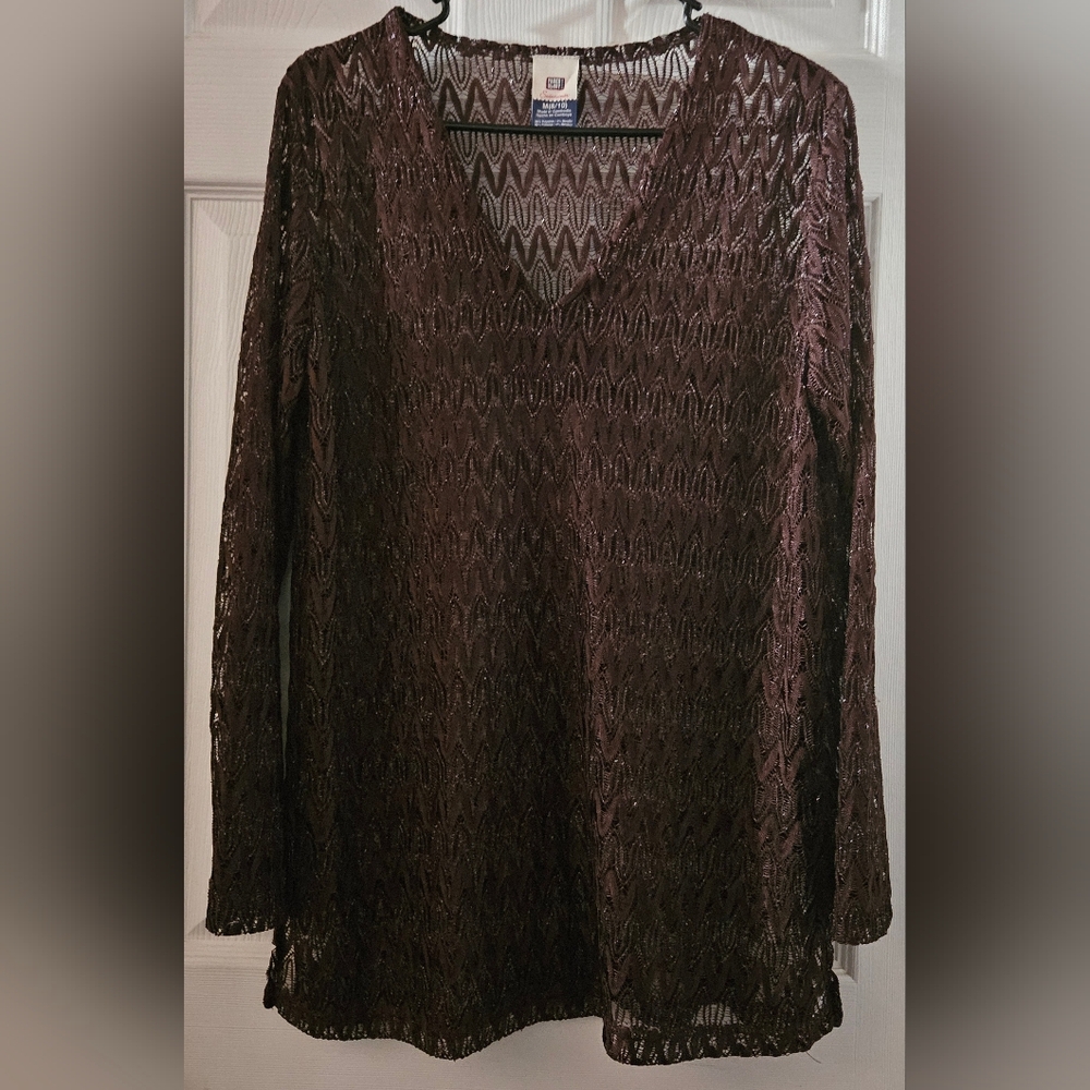 Faded Glory Swimwear Loose Knit Cover Up